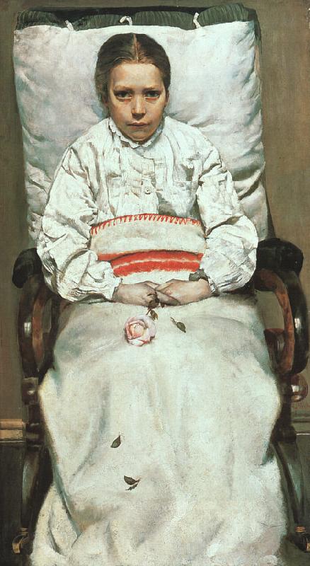 Christian Krohg The Sick Girl oil painting picture